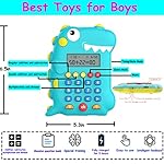HONGID-Dinosaur-Calculator-Toy-Electronic-Math-Games-for-Kids-4-8-Musical-Learning-Educational-Gift-for-Boys-Girls