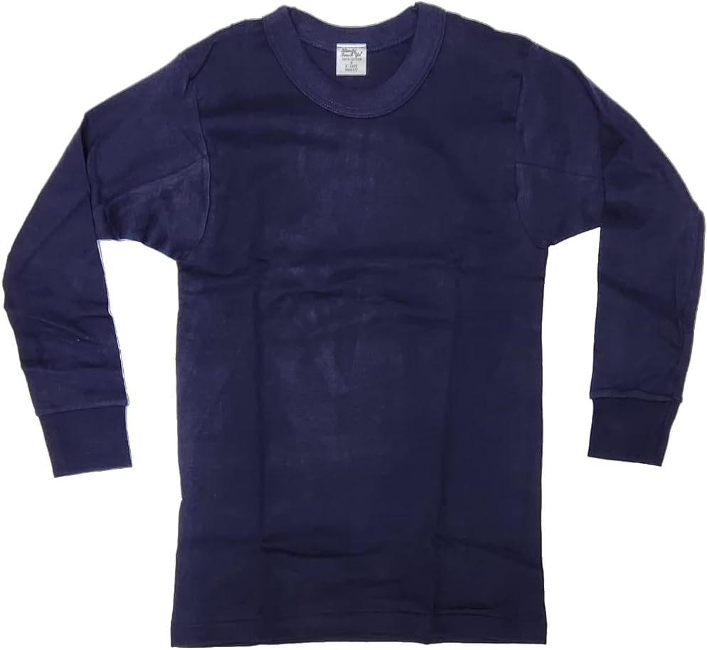 Boy's Round-Neck Thermal Set, 100% Cotton, Made in Korea, Top & Bottom