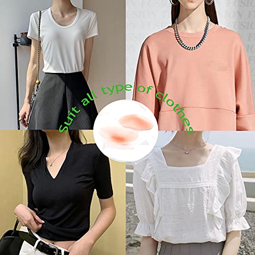 Image of Silicone Shoulder Pads for Womens Clothing, Anti-Slip Shoulder Push-Up Pads Invisible Breathable Shoulder Enhancer Reusable Mothers Day Gift, 1 Pair Skin