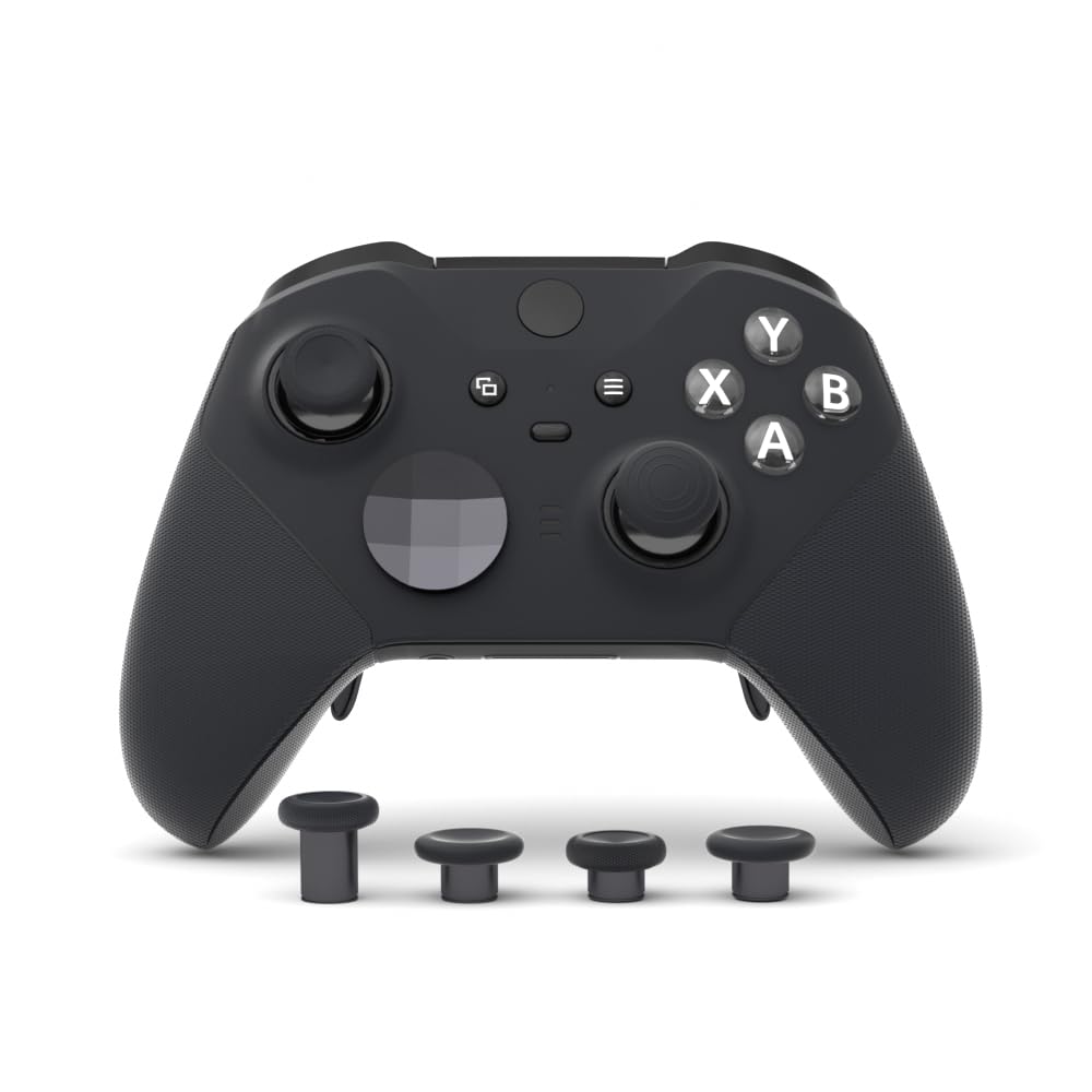 eXtremeRate 6 en 1 Joysticks Remplacement Métal pour Xbox One Elite Series 2/ Elite 2 Core Manette (Modèle 1797) - Noir