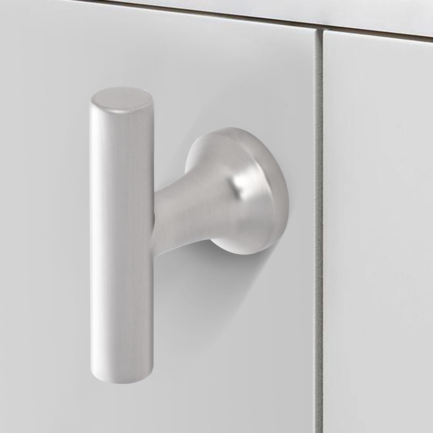 NEGS 2-inch Cabinet pulls Brushed Nickel Kitchen Cabinet Handles Brushed nickelSuitable for Cabinet Pulls Drawers Shoe Storage Workbench Bathroom Dresser Kitchen Display Cabinet 6-Pack
