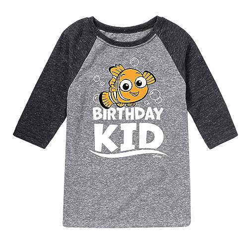 Disney Finding Nemo - Birthday Kid - Toddler & Youth Raglan Graphic T-Shirt