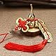 YANGWEN 2 Stück Chinesischer Knoten Glücksmünzen, Feng Shui Münzen I-Ching-Glücksmünze mit Calabash Wu Lou Anhänger für gutes Glück und gesundes