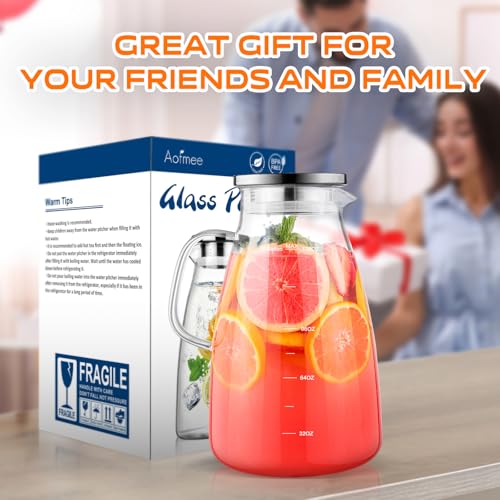 30% Off Aofmee 1 Gallon Glass Pitcher with Lid & Spout