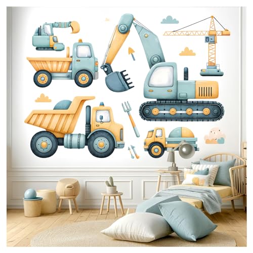 Little Deco Wandtattoo Baustelle Bagger DL5037 L
