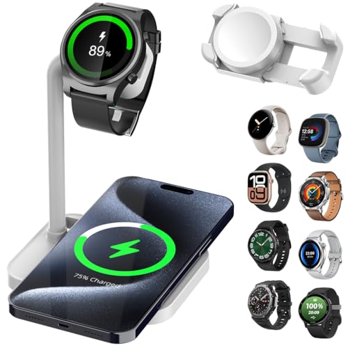 Socle de charge double pour smartphone et montre connectée Fitbit Garmin Michael Kors