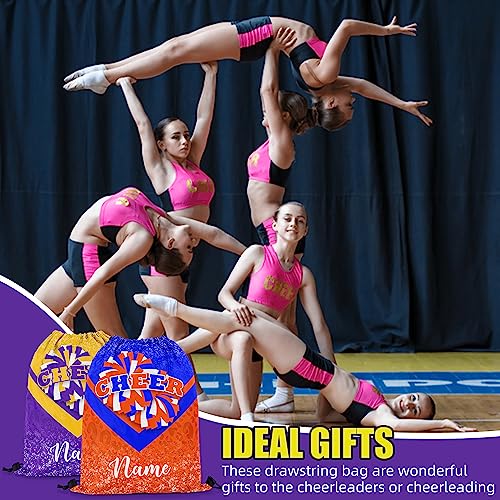 Personalized Cheer Drawstring Bag with Name Custom Cheerleading Bags Cheer Drawstring Bag for Cheerleaders Cheerleader Gift2