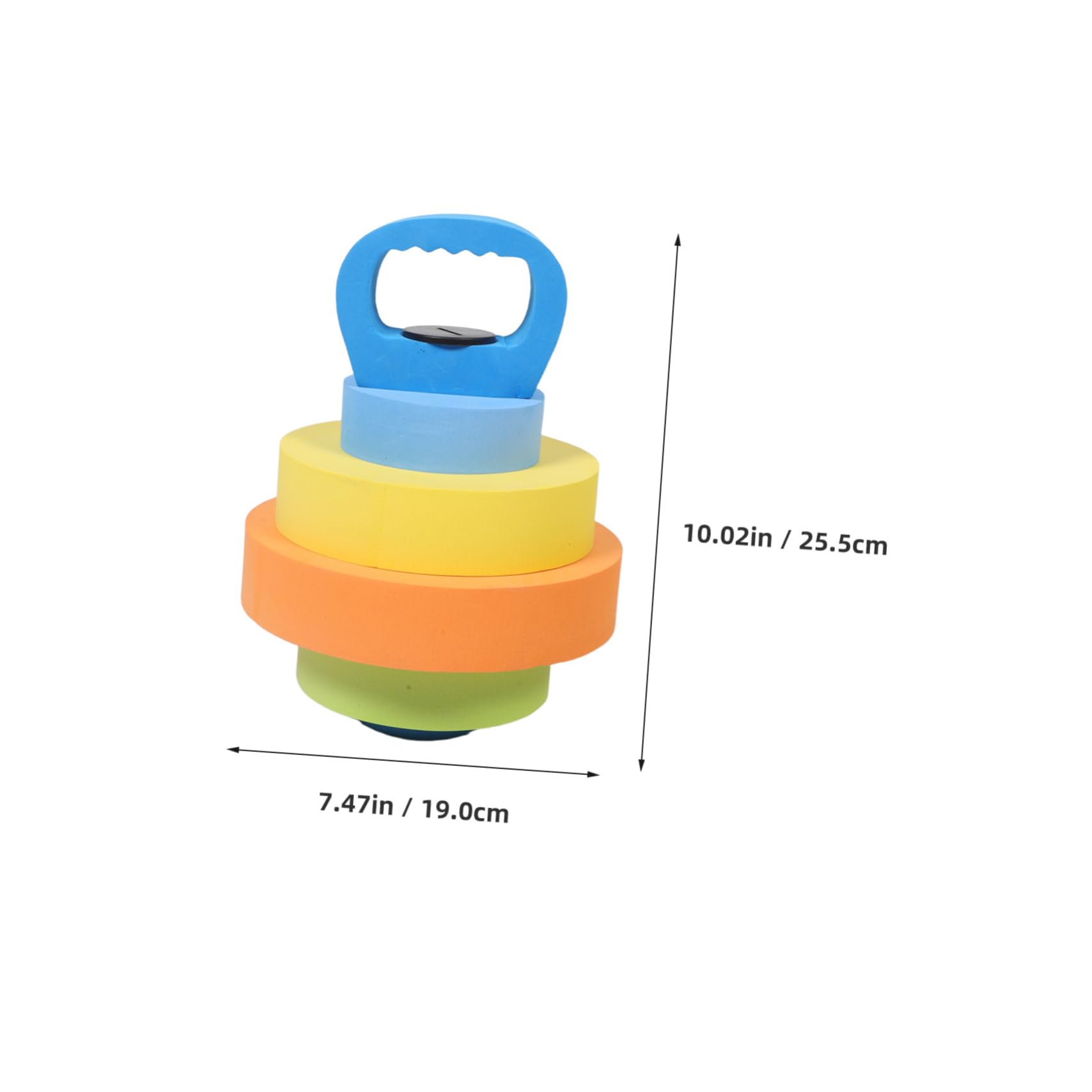 BESPORTBLE 1 Pair Adjustable Eva Water Dumbbells Lightweight Floating Weights for Pool Play for Early Strength Training and Group Games Kindergarten