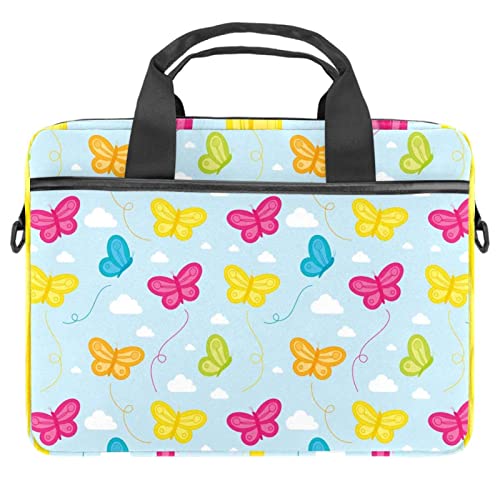 Sac à bandoulière pour ordinateur portable 14 pouces sacoche motif papillon