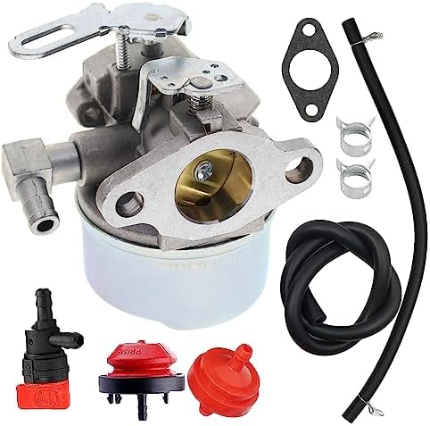 IBVIBV Carburetor Compatible with John Deere 524 526 522 TRS24 524D Simplicity 555 560 524 Snapper I4220 I524 5240 Snowblower w/ 4hp 5hp Tecumseh engine