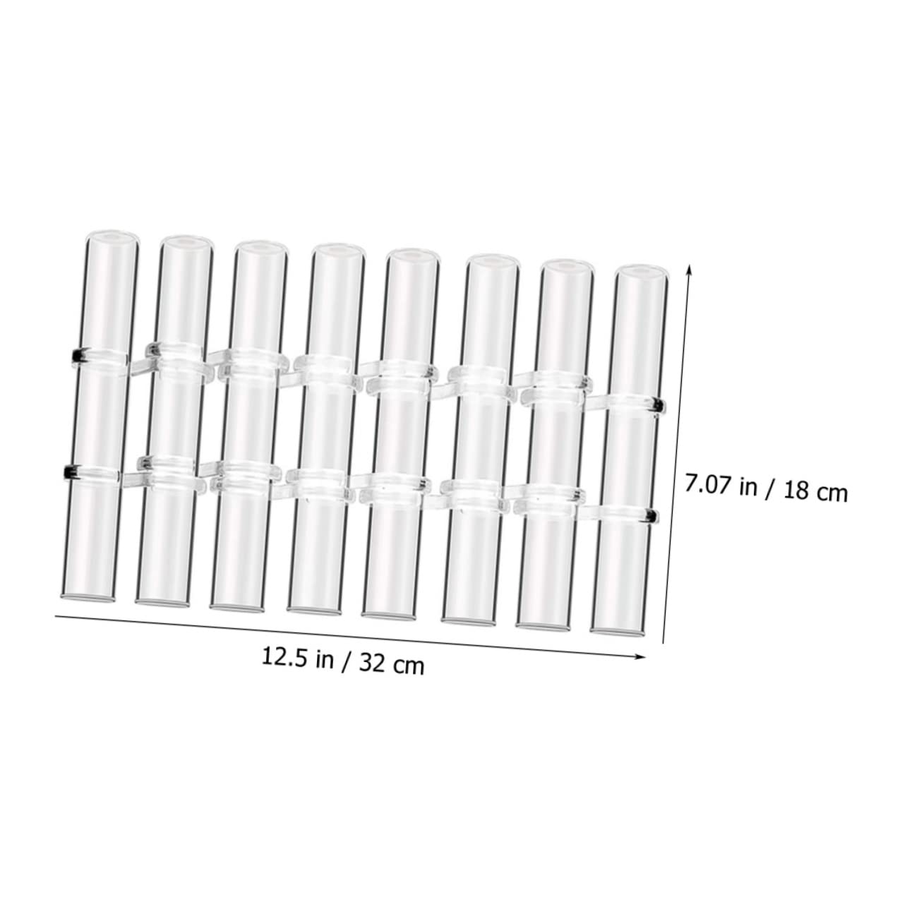 Vase à Tube à Essai en Verre Transparent, 1 Set, pour Plantes