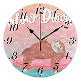 El reloj de pared está hecho de material de PVC ecológico. Sin tapa de cristal y sin marco 25 cm de diámetro