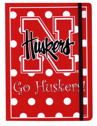 NCAA Nebraska Cornhuskers Polka Dot Design Stationary Journal