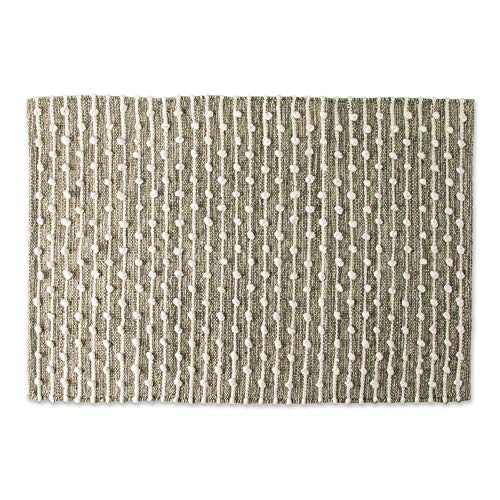 DII Slub Rug Collection Recycled Cotton Loop, 2x3', Antique Green - image 1