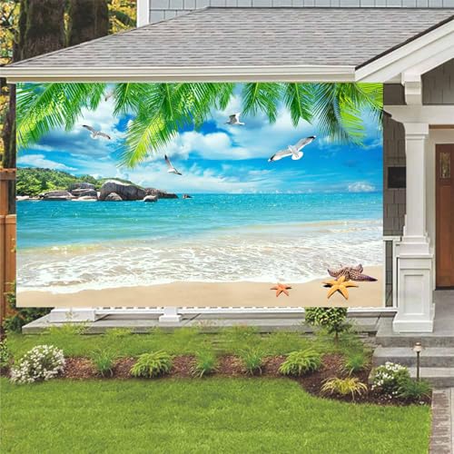 Fondo fotográfico tropical verano 12x10 ft Drgilau miniatura 2