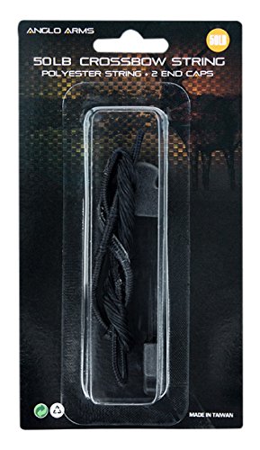 Anglo Arms Entry Level Crossbow Strings and End Caps for Bows - Green, 50 lb