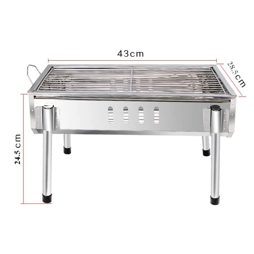 Węgiel drzewny Grill Grill Grill Grill Akcesoria Naczynie Zestaw Składany Grill Non-Stick Indoor Outdoor No-Stick Home Pieczeń Party Wymienny Węgiel Grill węglowy