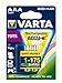 Varta Batteria Ricaricabile TOYS, Ministilo AAA 800 mAh, 2 Pile, Pronte All'uso, bassa auto-scarica, alta capacità, lunga durata per Giocattoli telecomandati, Giochi elettronici, Controllers WII, XBOX