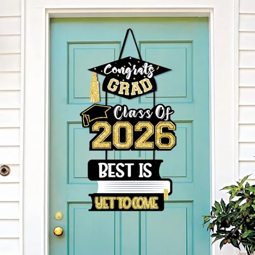 2026 Graduation Decorations Door Signs Congrats Grad Class of 2026, Graduation Wreath...