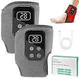 Fussmassagegerät, 2 Stück Fußmassagegerät Elektrisch Testsieger, 3 In 1 Tragbarer Kabelloser Massagegerät Füße mit Wärme und Massage, Elektrische Fußmassagegerät Neuropathie Linderung Fußermüdung
