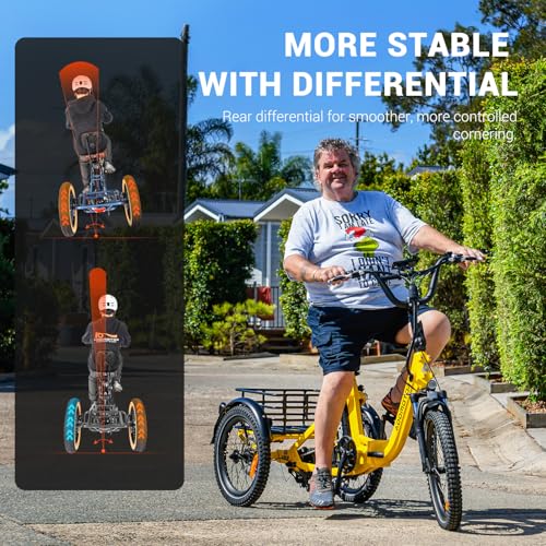 ADDMOTOR CITYTRI Electric Tricycle for Adults, 750W 90MI