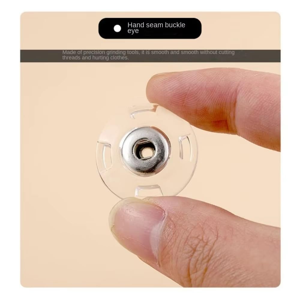 Botones de presión acrílicos transparentes, 10 unidades, botones de presión invisibles para accesorios de costura
