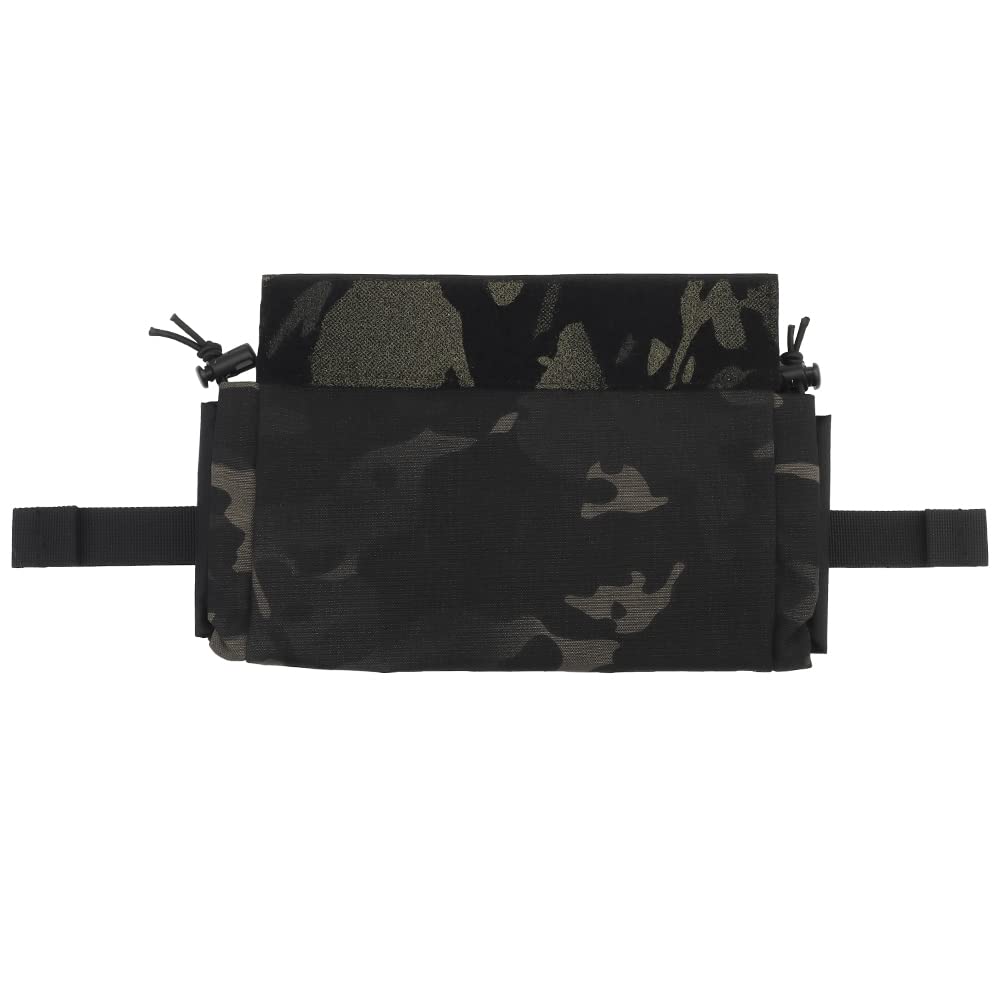 WarmHeartting Tactical Roll Up Dump Pouch IFAK Nylon Folding Storage Pocket Bag EMT Trauma Pouch Everyday Carry First Aid Pouch for Chest Rig