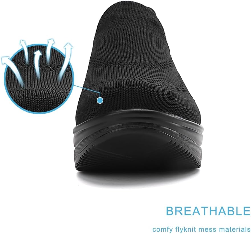 RUIDENG Walking Shoes for Women Nurse Slip Resistant Work Running Sneakers Loafers Platform Sneakers Comfortable Weight Light - Image 5