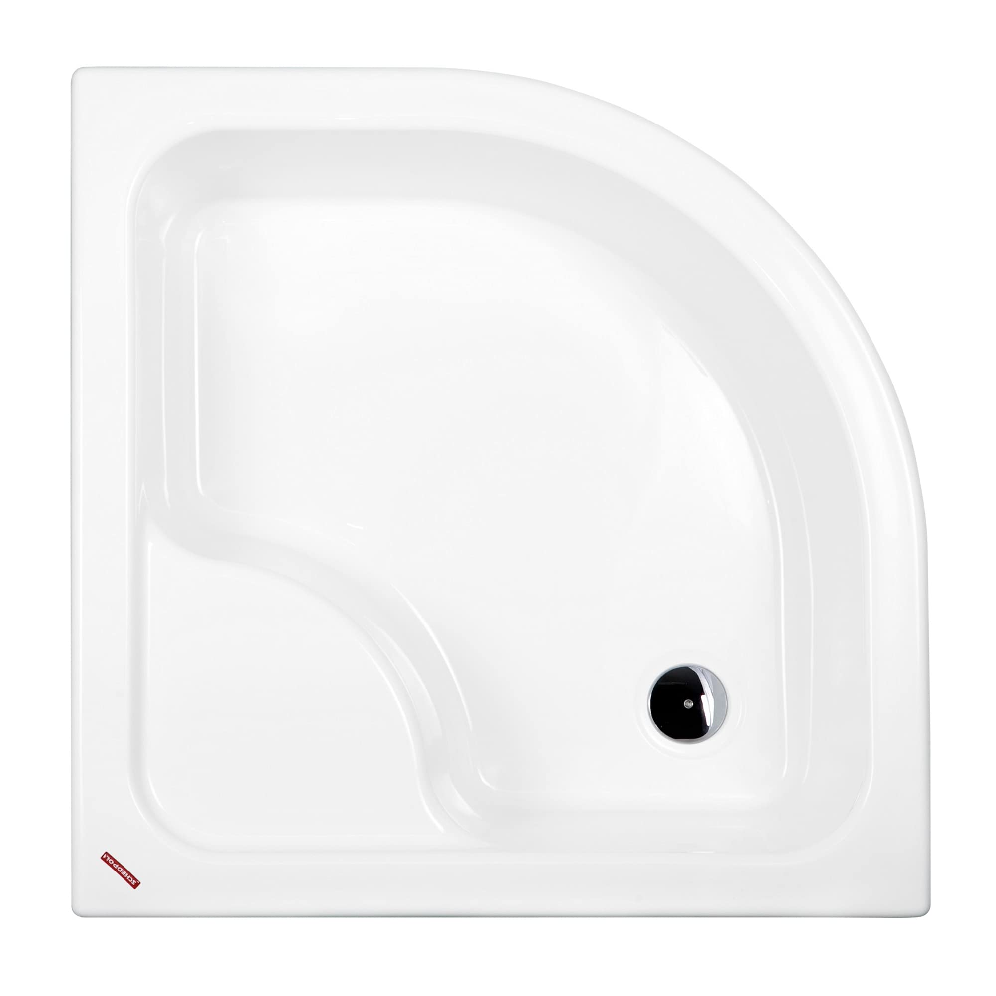 Sellon24® Brodzik prysznicowy, wspornik styropianowy, biały, stabilny, gładki, płytkowy, nośnik EPS pod prysznic, wanna akrylowa, głęboka wysokość konstrukcyjna 41 cm (N_80 x 80 x 41_R55)