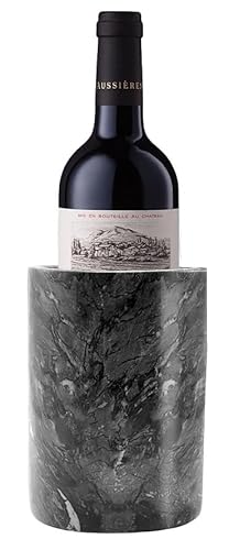 Kota Japan Black Marble Stone Wine and Champagne Bottle Chiller Cooler - 7" X 5" | Elegant Kitchen Utensil Holder | Must Have Wine Chiller for Your Home | Impress Your Guests at Next Party or Event!