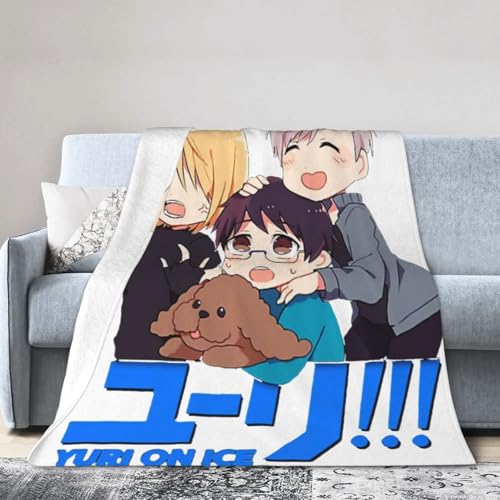 on ICE Blanket Cozy Warm Flannel Blanket Super Soft and Warm Suitable for Couch Bed Travel Camping 60'x50'