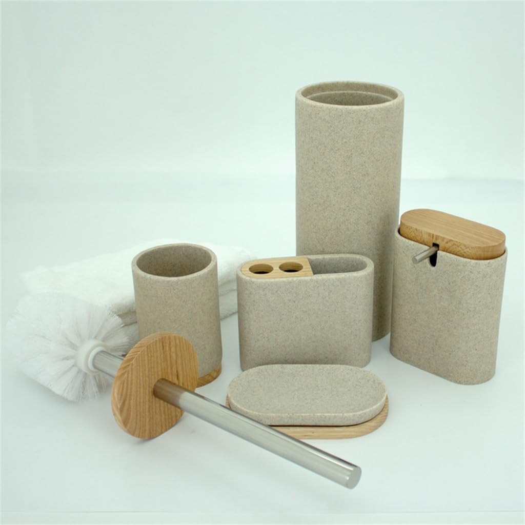Juegos de Lavabo, Juego de 5 Sanitarios Resina for baño, decoración, Accesorios Hotel
