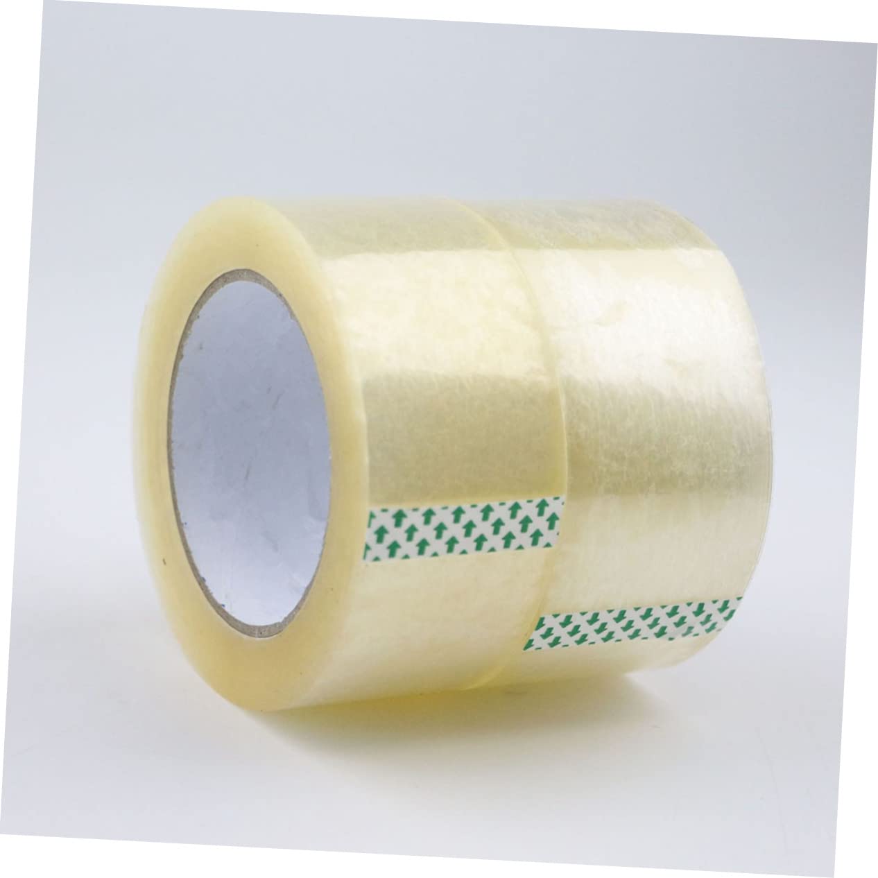 Nastro da Imballaggio Bianco in Pet 6 Pezzi per Chiusura | Adesivo Monofacciale, Strappabile a Mano, Tenuta Elevata, Formato Compatto per Pacchi e Ufficio