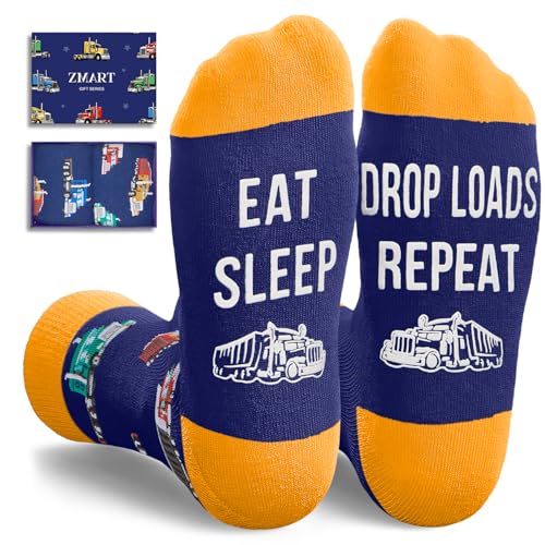 Zmart Truck Driver Gifts - Cool Gifts For Truck Driver Trucker, Tow Driver Auto Socks
