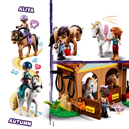Friends La Scuderia di Autumn con 2 Cavalli Giocattolo, Carrozza e Accessori per l'Equitazione, Fattoria con Animali, Regalo per Bambine e Bambini dai 7 Anni 41745 - Lego - Immagine 2