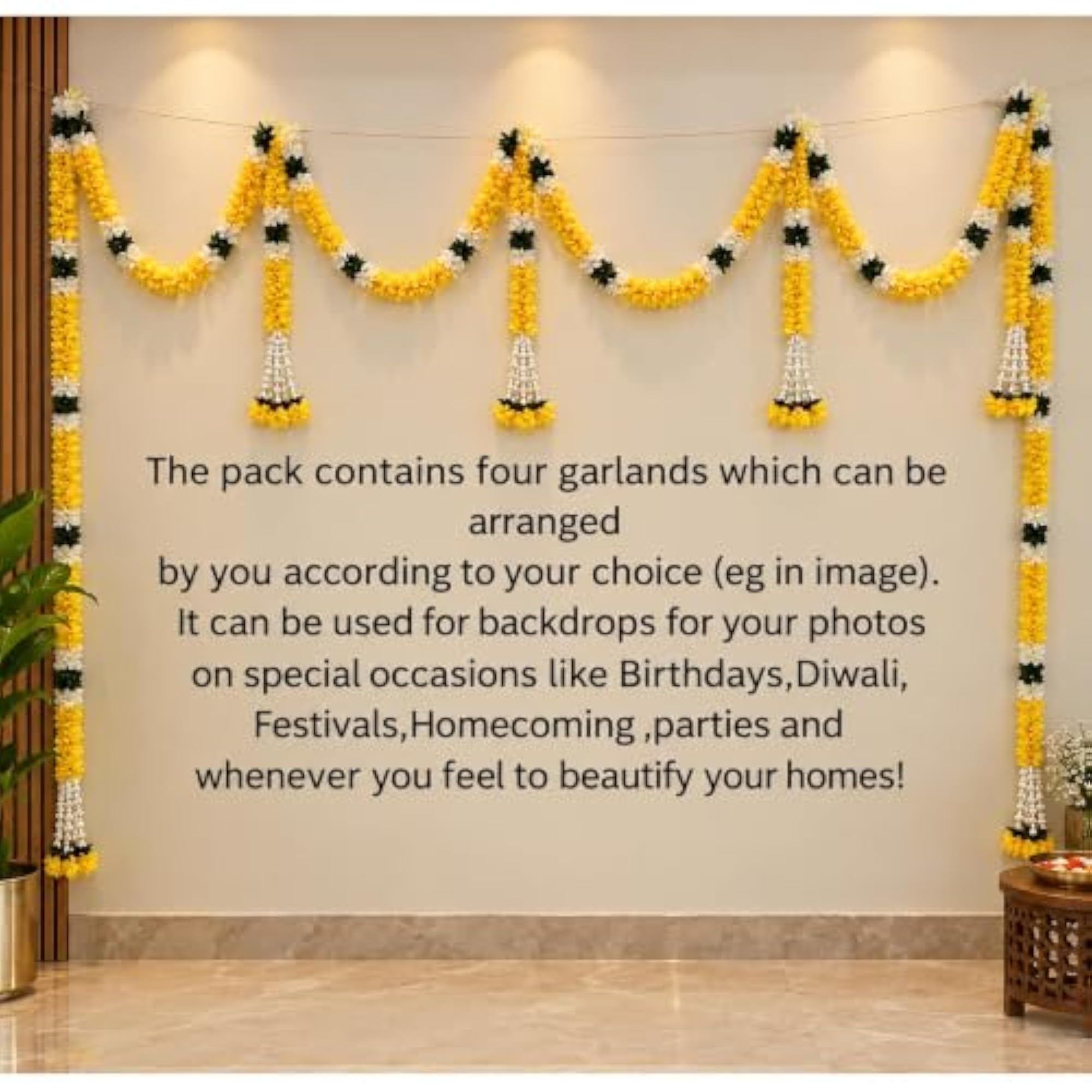 Artificial Flower Garland Toran for Home Decoration