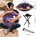 LOMUTY Handpan Drum for Beginners, 19 Inch D Minor Kurd 10 Notes - 432HZ Hand Drum Set,Professional Hand Pan,Handpan Instrument (Purple)