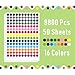 YOULAISHI 8800PCS Colored Dot Stickers 1/2 Inch Dot Stickers for Toddlers Small Circle Color Coding Sticker Assorted Colors Round Yard Sale Price Sticker for Garage Sale Office Classroom, 16 Color
