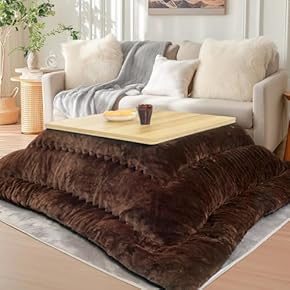 超撥水加工 厚手 生地 こたつ布団 正方形 ブラウン 清潔 安心 日本製 BR⑩ ファッション 通販家具・インテリア - 超撥水加工 厚手 生地