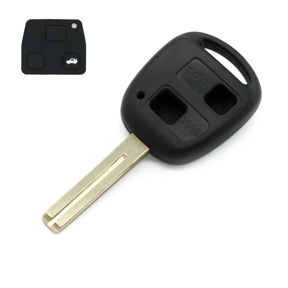 DSP Remote Key Shell fit for LEXUS 2 Button Keyless Entry Remote Key Case Fob Length 39mm Uncut Blade TOY48 PG414LA