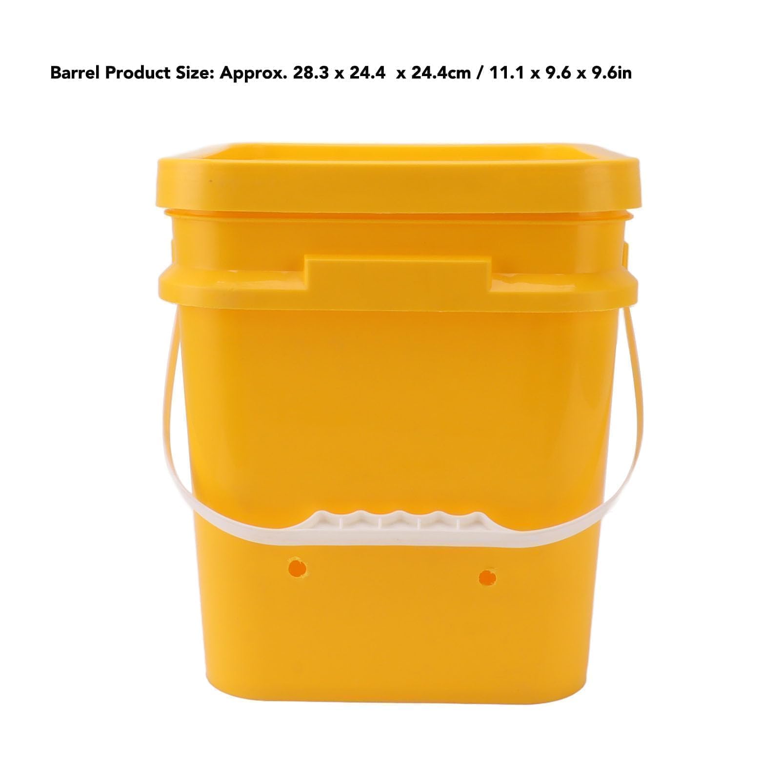 Abbeveratoio Automatico per Pollo Gallinella Fornisce Abbeveratoio per Pollo Mangiatoia e Abbeveratoio per Pollo da 12 Litri per Pollame (Secchio + grande ciotola blu + viti nere)