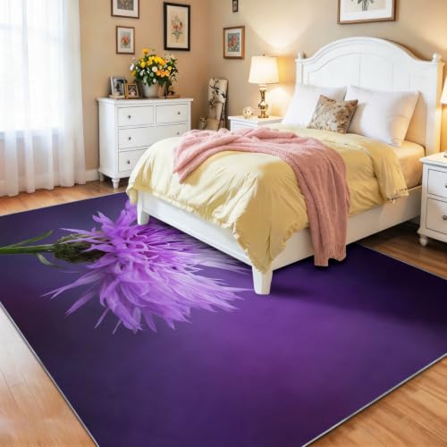 Tapis violet antidérapant lavable machine fini les taches de sol - 5
