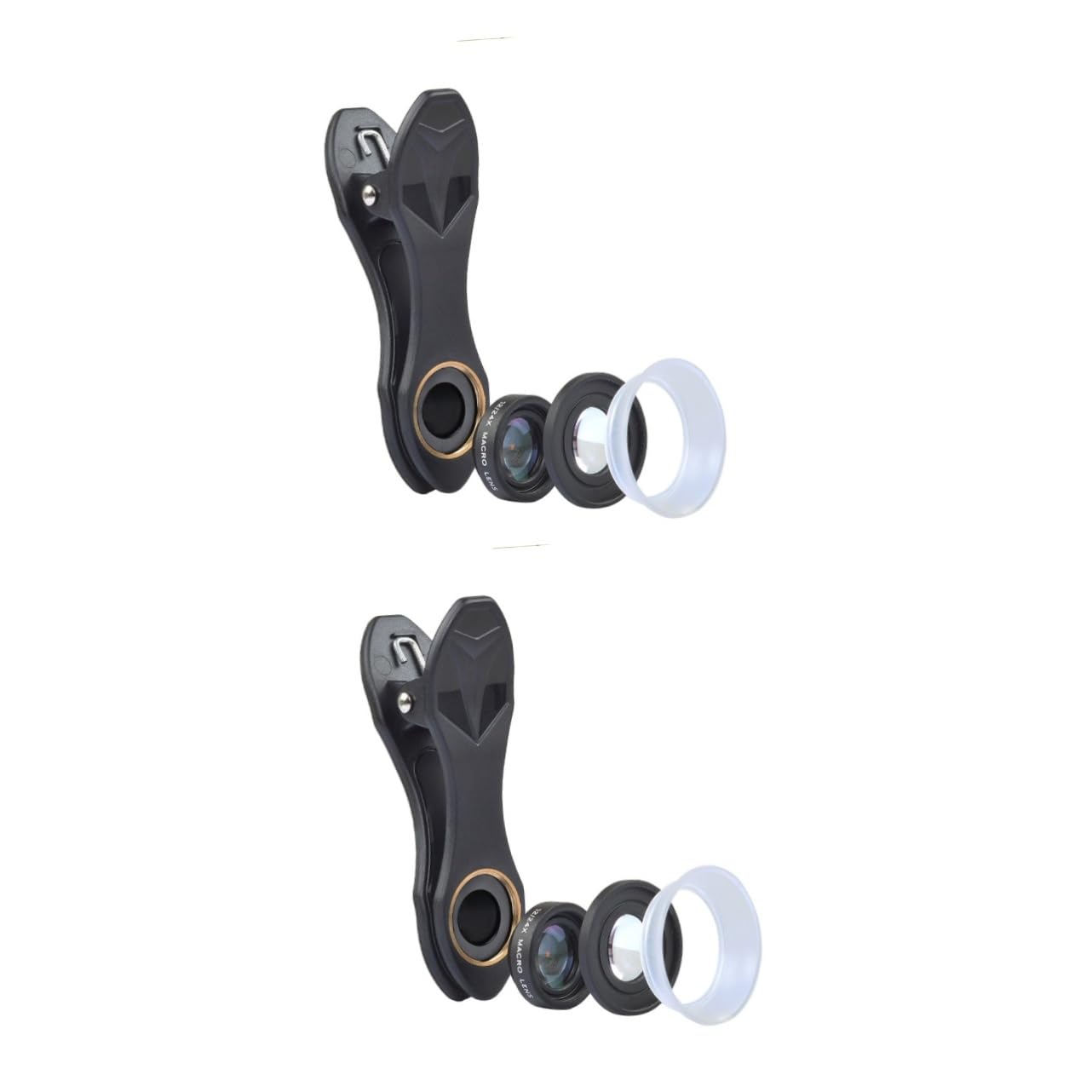 BESTonZON 2piezas Macro para Teléfono Móvil Clip Kit De Lentes De Cámara Compatible Smartphones Instalación y Diseño