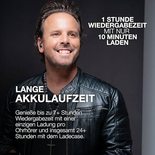 JLab Go Pop ANC In Ear Kopfhörer - Bluetooth, Schwarz – Ansicht 3