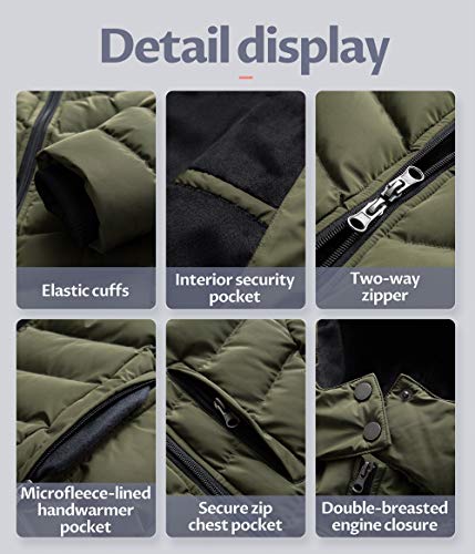 Creatmo Us Women's Lady Long Puffy Warm Coat Snow Jackets Medium Weight Faux Fur Parka Army Green Xs #TOP6