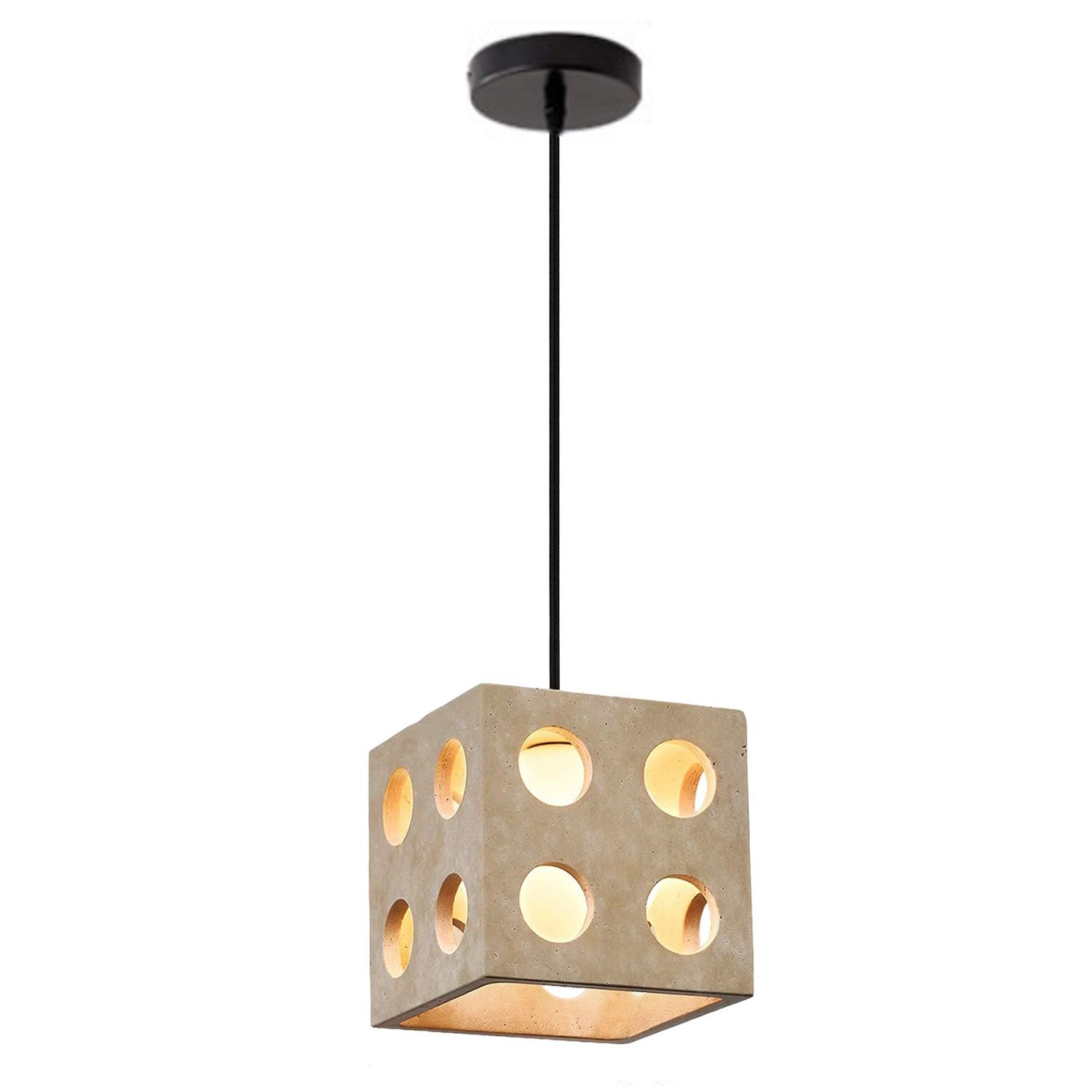 USMJQVZ Wabi Sabi Natural Yellow Travertine Pendant Light Natural Yellow Cave Stone Chandelier Japanese Style Yellow Cave Pendant Lighting Vintage Mini Nordic Hanging Lamp for Kitchen Island