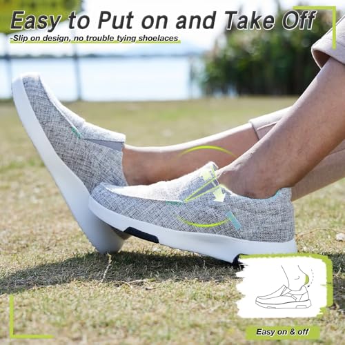 Image of OrthoComfoot Women's Orthopedic Slip-On Loafers Walking Shoes: Comfortable Plantar Fasciitis Loafers with Arch Support for Flat Feet, Casual Orthotic Shoes for Foot and Heel Pain Relief