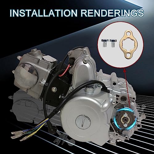 GOOFIT 17mm Engine Sprocket Zahnrad Retainer Platte Satz Ersatz für 50cc 70cc 90cc 110cc 125cc ATV Dirtbike Go Kart Pitbike Dune Buggy Quad