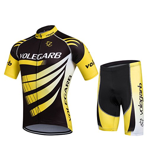 Cornasee Ropa Ciclismo Verano para Hombre y Mujer Conjunto de Ciclismo Maillot y Gel Pantalones Cortos