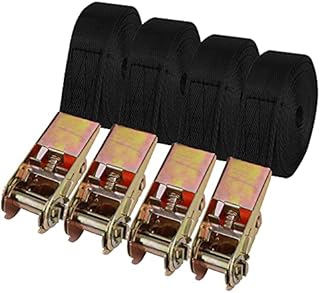 Ratchet Straps,4 Pack 800kg Heavy Duty Tensioning Belts Tie Down Straps,4m Capacity Adjustable Lashing Straps Retaining Cargo Straps with Quick Release for Luggage Trucks Car Household